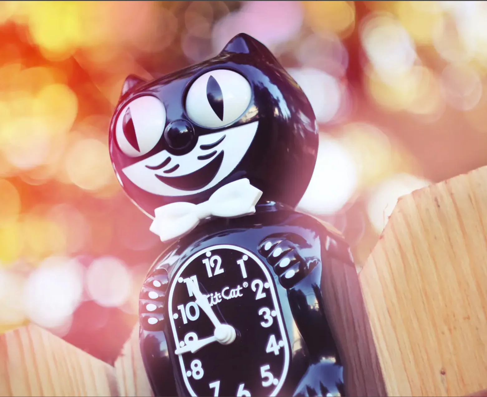 Black Kit-Cat Clock - Image 3